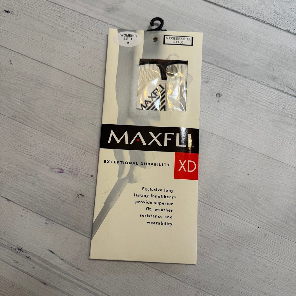 Maxfli XD All Weather Left Handed Regular Golf‎ Glove women's left medium NEW